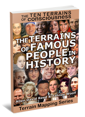 Want to find out the Terrain of Consciousness of John Lennon,  Gandhi, JFK and other famous people from history? Get this FREE eBook now! #TenTerrains